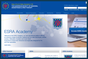 European Society of Regional Anaesthesia and Pain Therapy