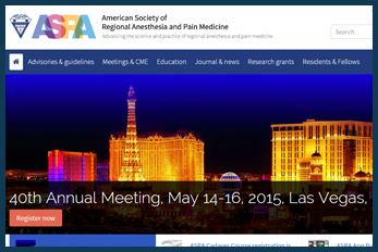 American Society of Regional Anesthesia and Pain Medicine